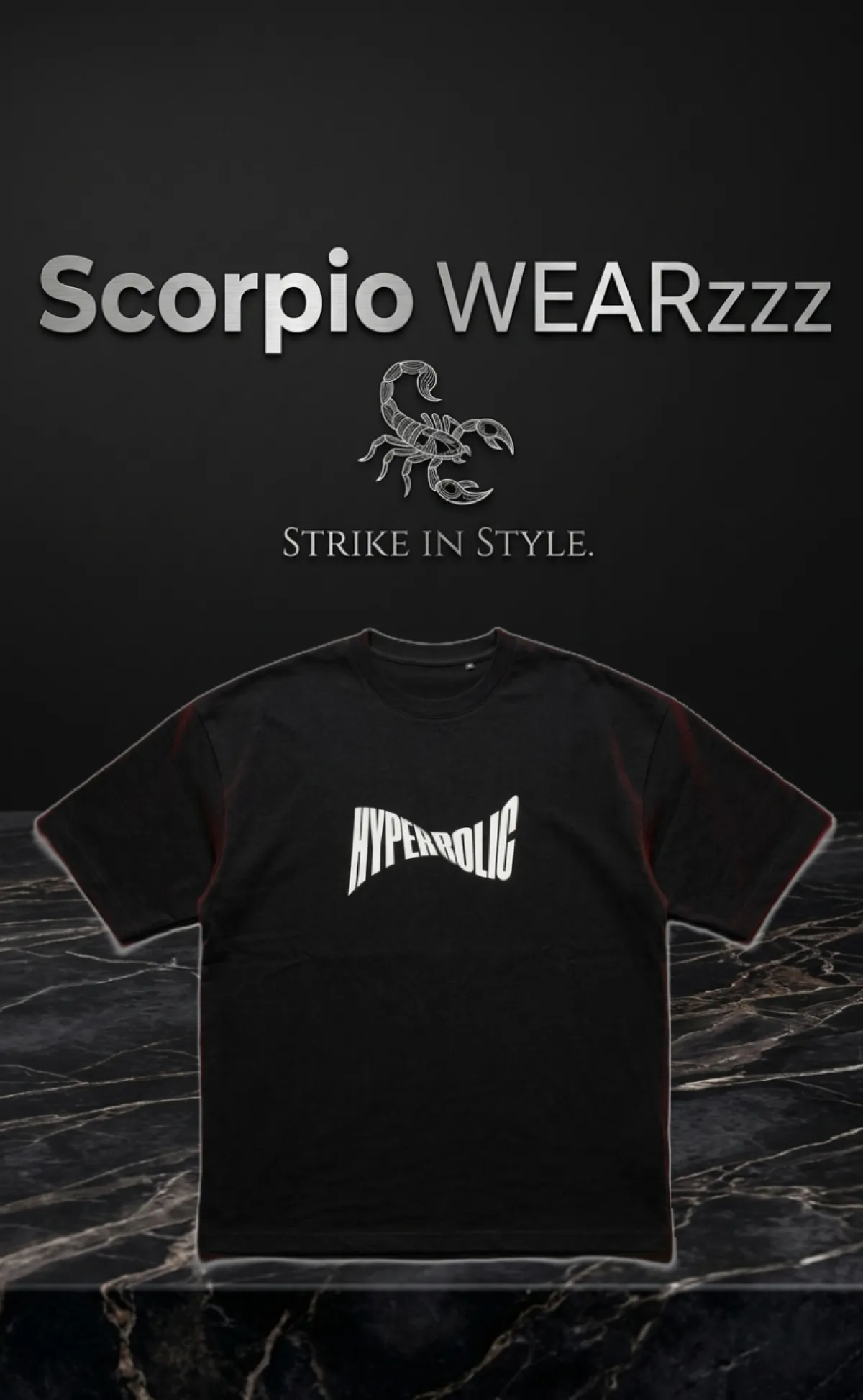 Premium Cotton Drop Shoulder T-shirt (HYPERBOLIC)