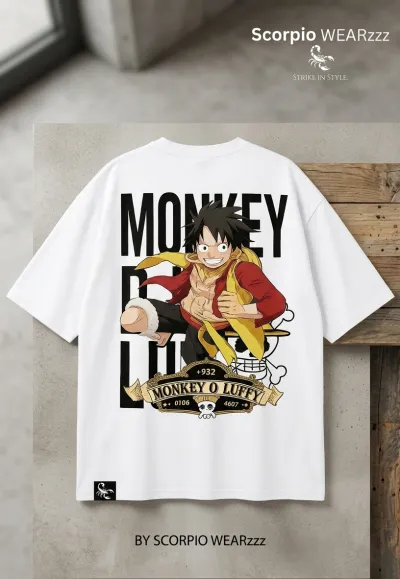 Premium Drop Shoulder T-shirt - LUFFY_img_3