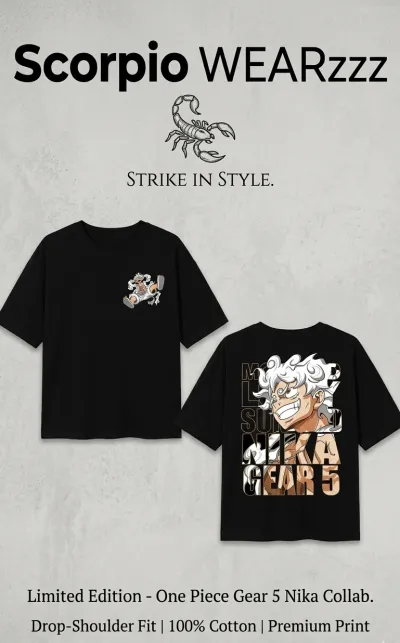 Premium Drop Shoulder T-shirt - LUFFY (Premium Cotton)_img_1