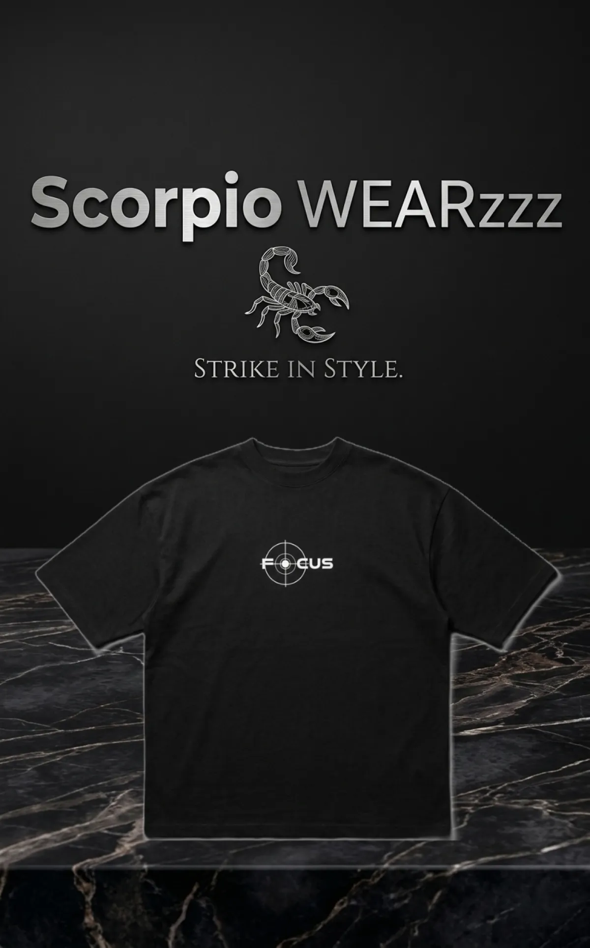 Premium Cotton Drop Shoulder T-shirt (FOCUS)
