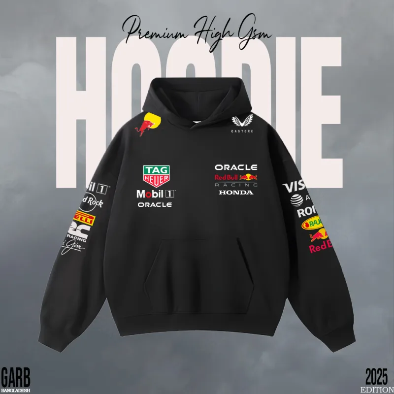 Racing Collage Oversized Hoodie