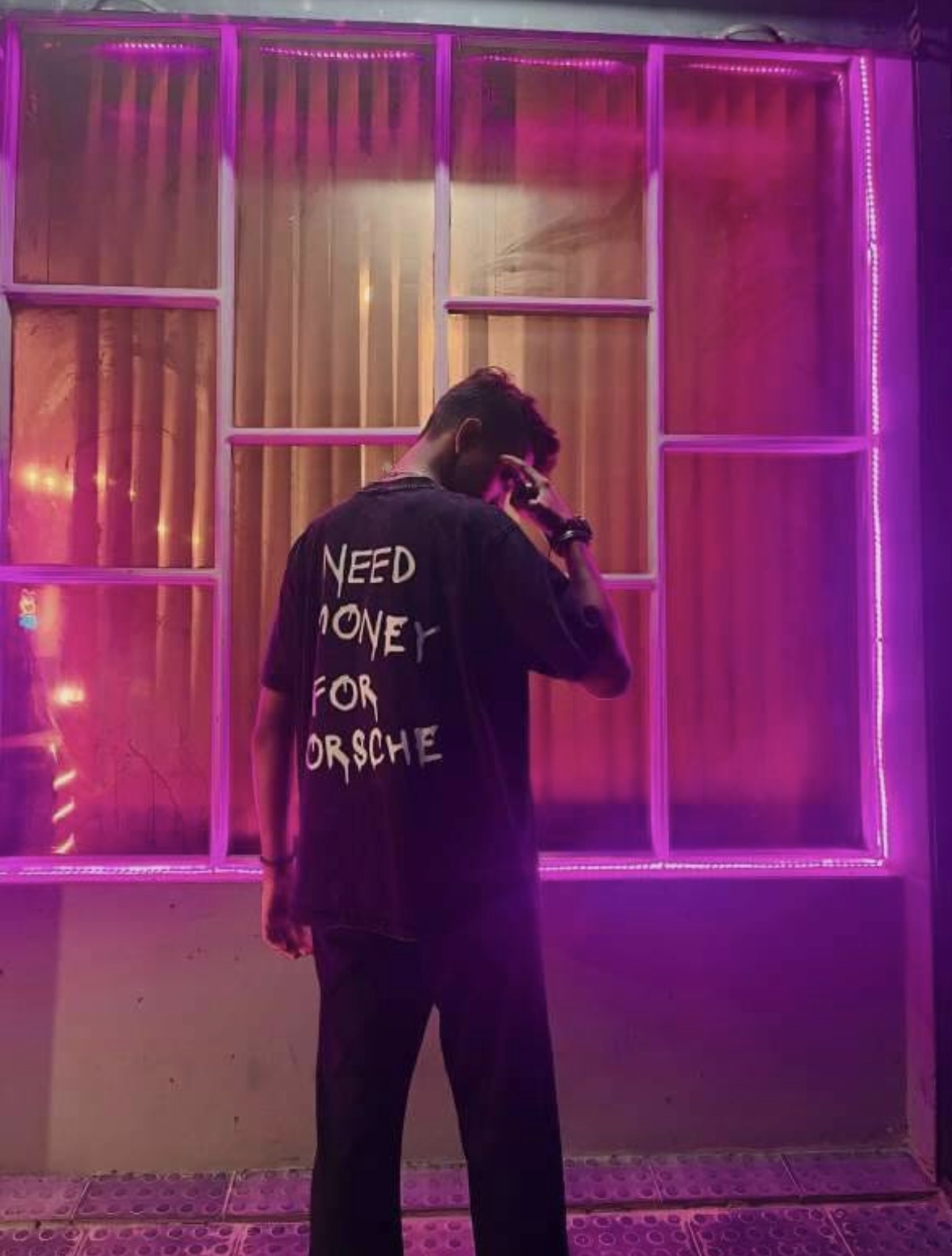Need Money For Porsche Backprinted Tee
