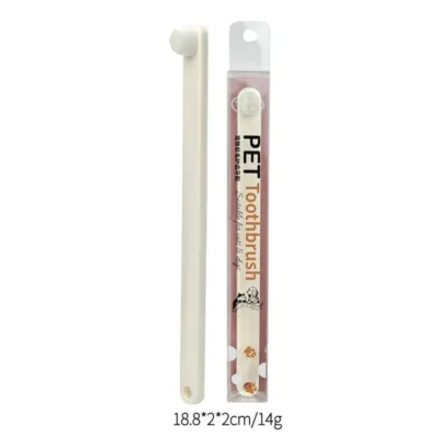 Pet Toothbrush for Cats and Dogs, Small Head, Soft Bristles, Interdental Brush,_img_1