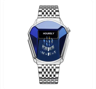 Watch Men's Douyin Hoursly Alloy Men's Watch Motorcycle Personalized Watch Waterproof Watch Quartz Watch_img_2