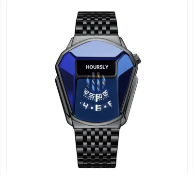 Watch Men's Douyin Hoursly Alloy Men's Watch Motorcycle Personalized Watch Waterproof Watch Quartz Watch_img_1