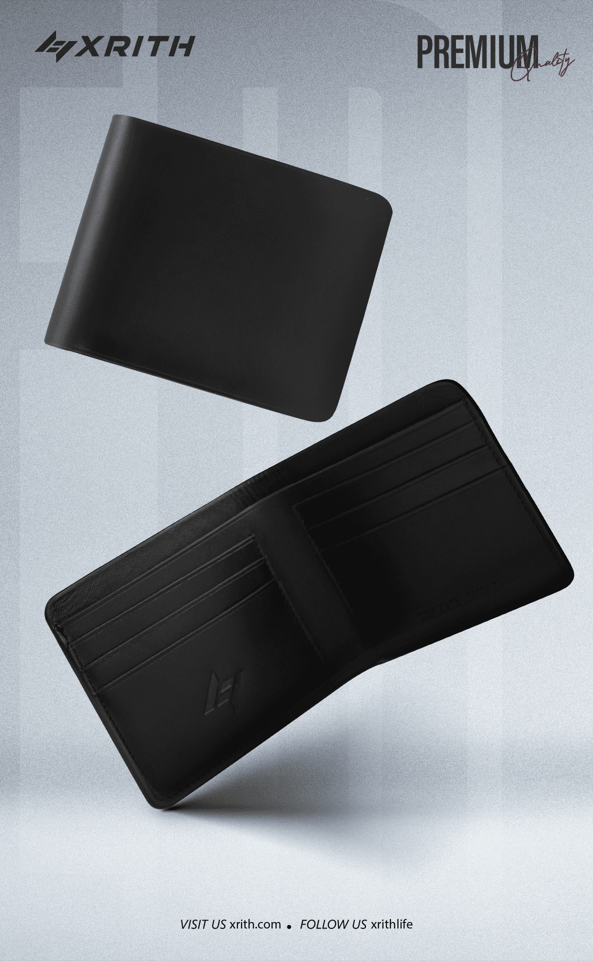 Men’s Premium Wallet — Black Muse - Image 1