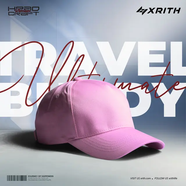 Xrith Premium Headcraft Basic Pink Cap - Image 1