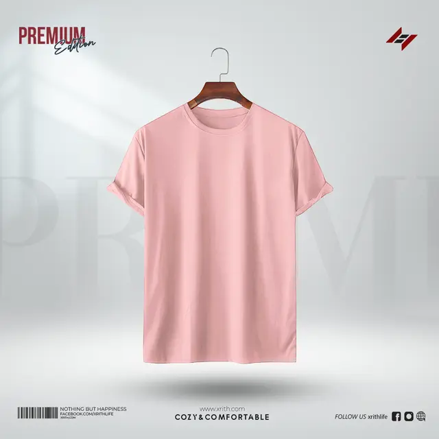 Light pink Premium Solid T-Shirt - Image 1