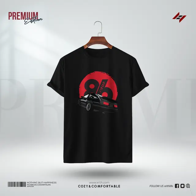 Premium Printed T-Shirt - Rev & Ride - Image 1