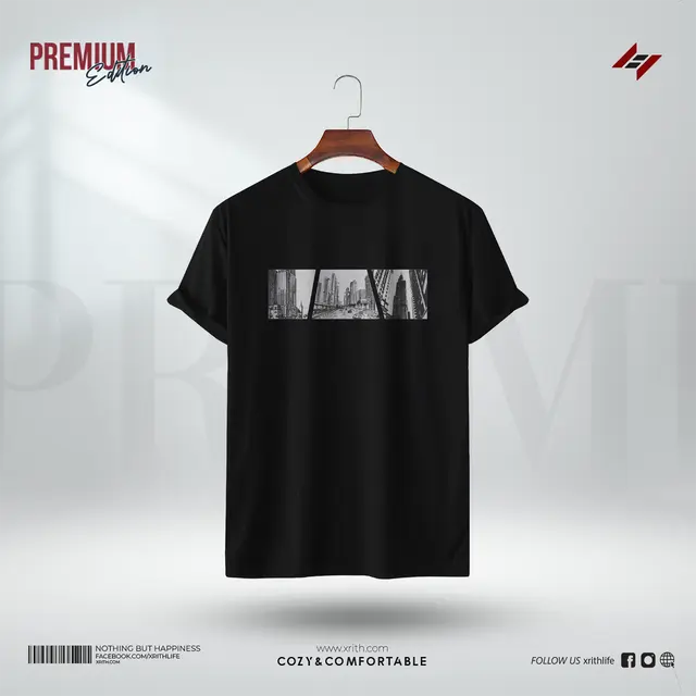 Premium Printed T-Shirt - Tri city - Image 1