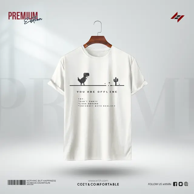 Premium Printed T-Shirt - Offline - Image 1