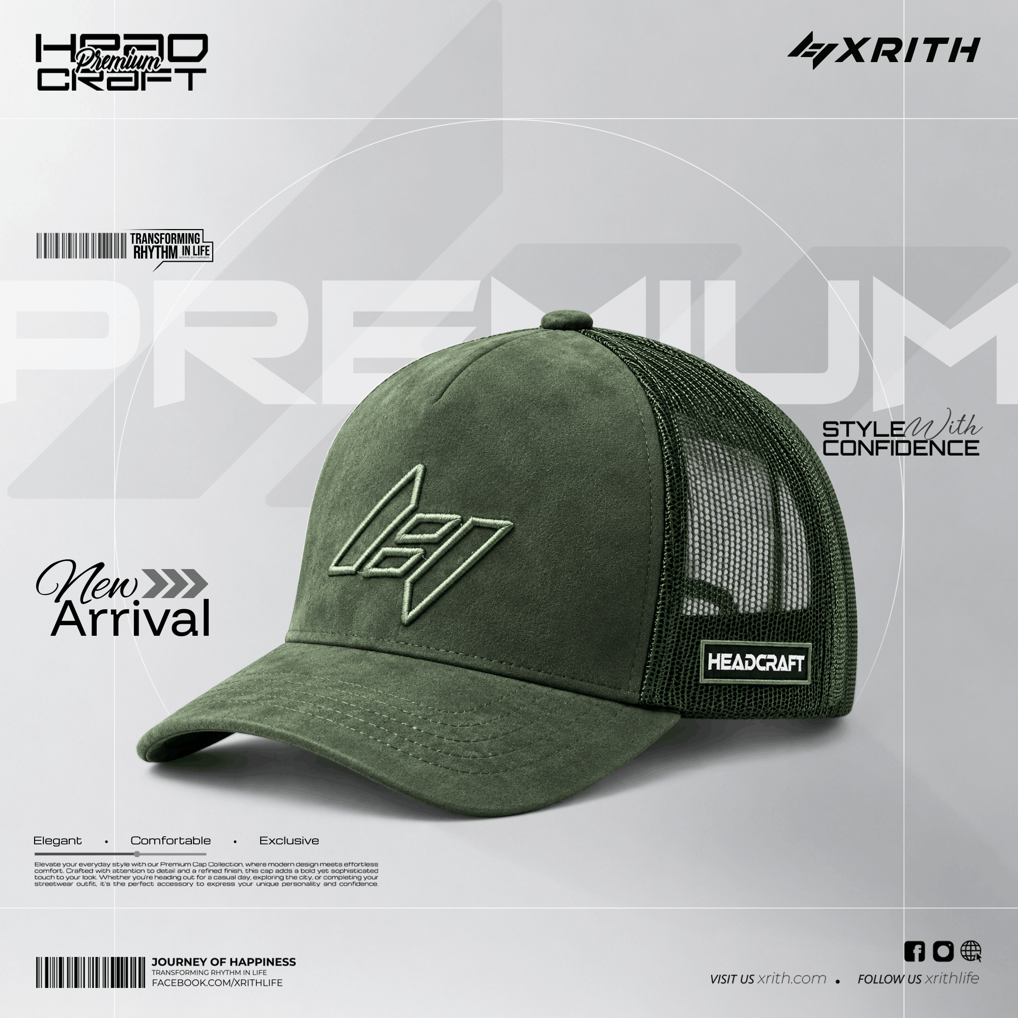 XRITH Signature Edition Headcraft - Olive - Image 1