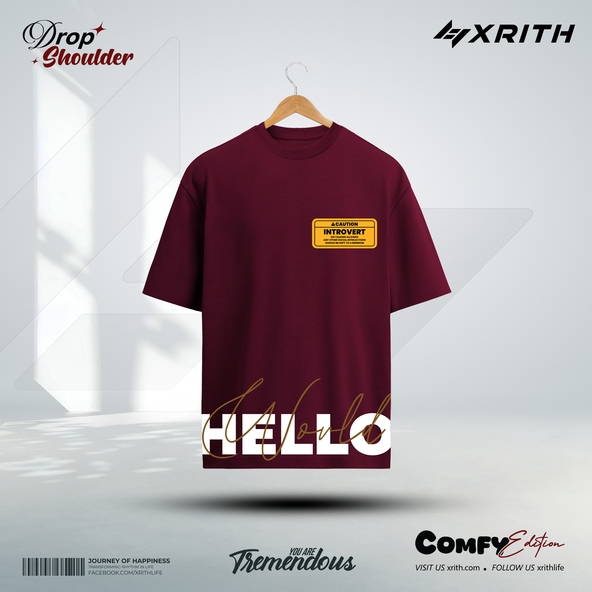 Comfy Edition Drop-Shoulder Hello World - Image 1
