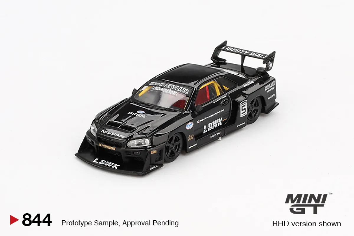 MiniGT - Nissan LB-ER34 Super Silhouette SKYLINE Black