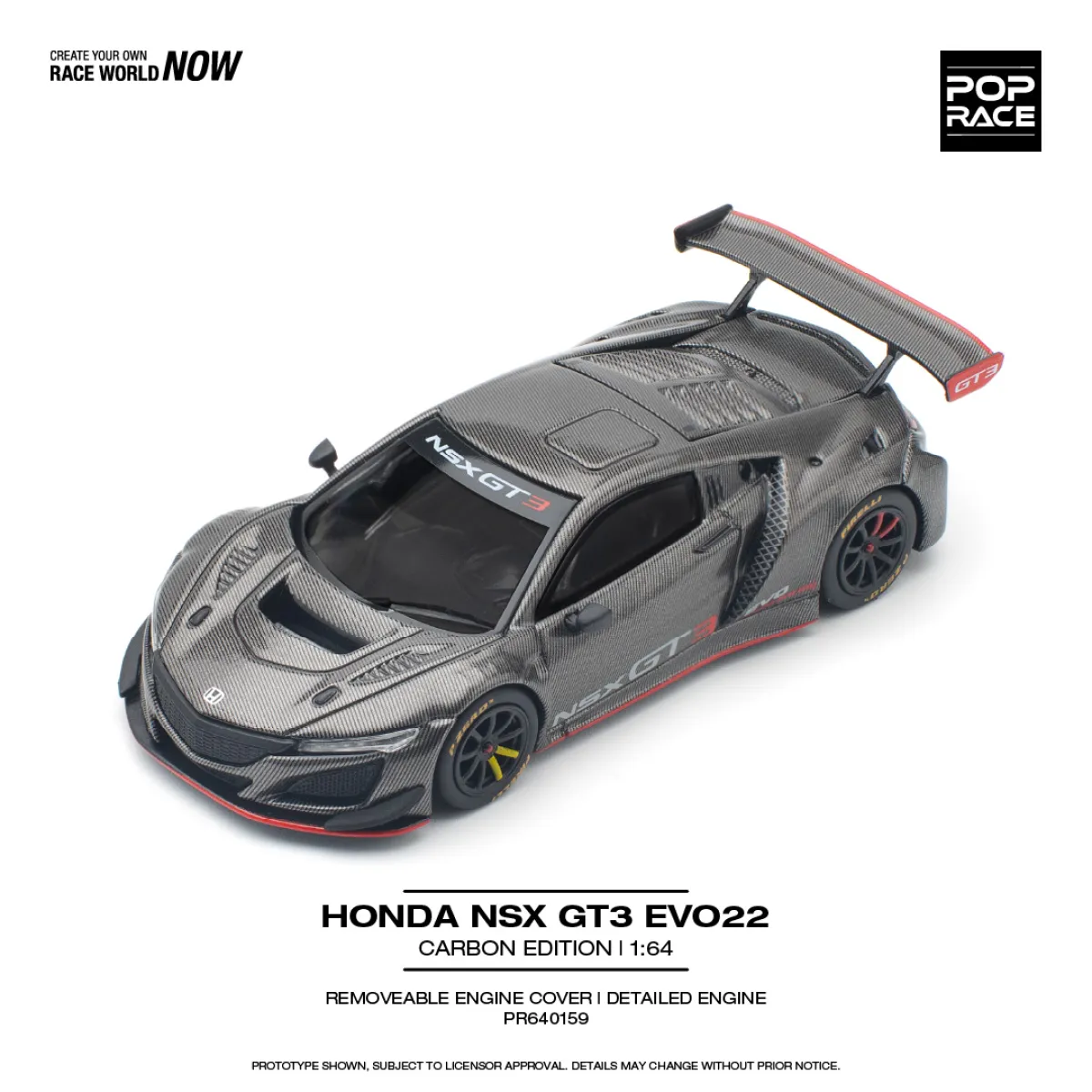 PopRace - HONDA NSX GT3 EVO22 CARBON EDITION