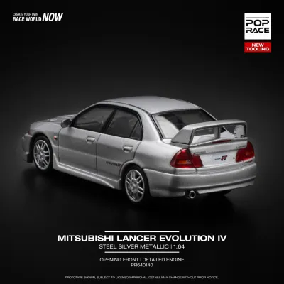 PopRace - MITSUBISHI LANCER EVOLUTION IV - STEEL SILVER_img_1