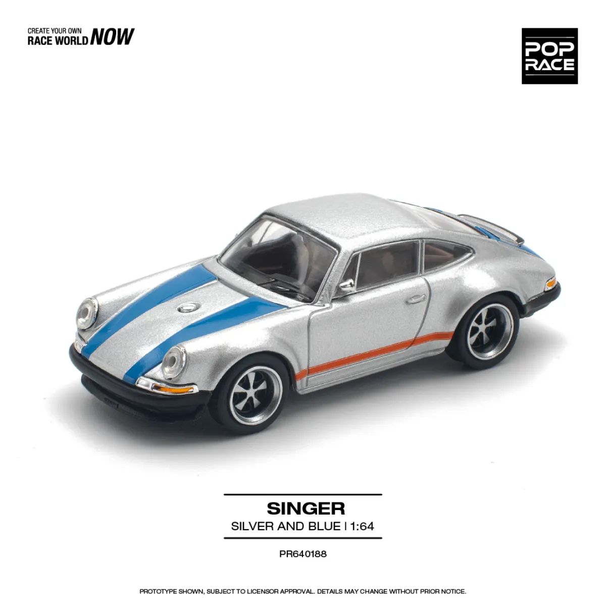 PopRace - SINGER SILVER/BLUE