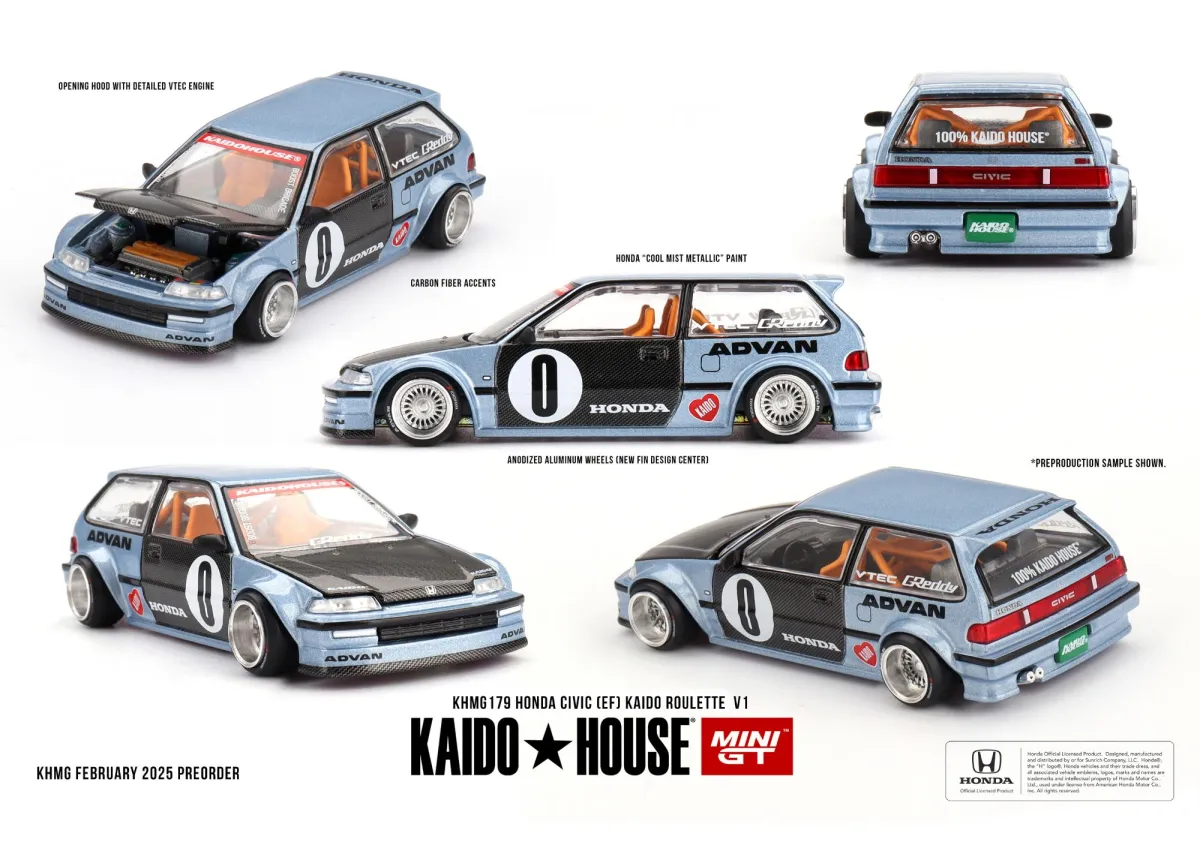 Kaido House - Honda Civic (EF) Kaido Roulette V1 KHMG179