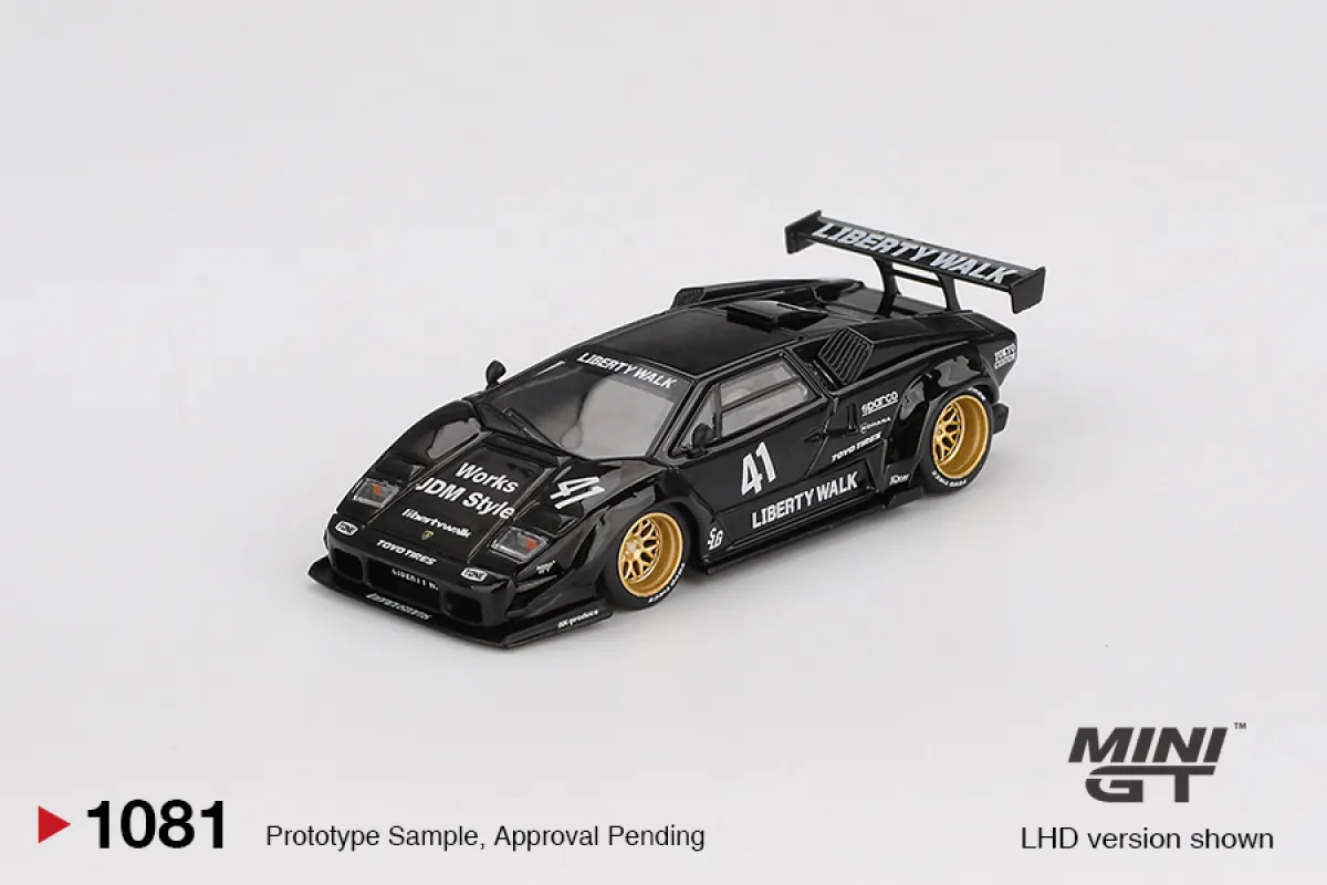 MiniGT - Lamborghini Countach LB-WORKS Black