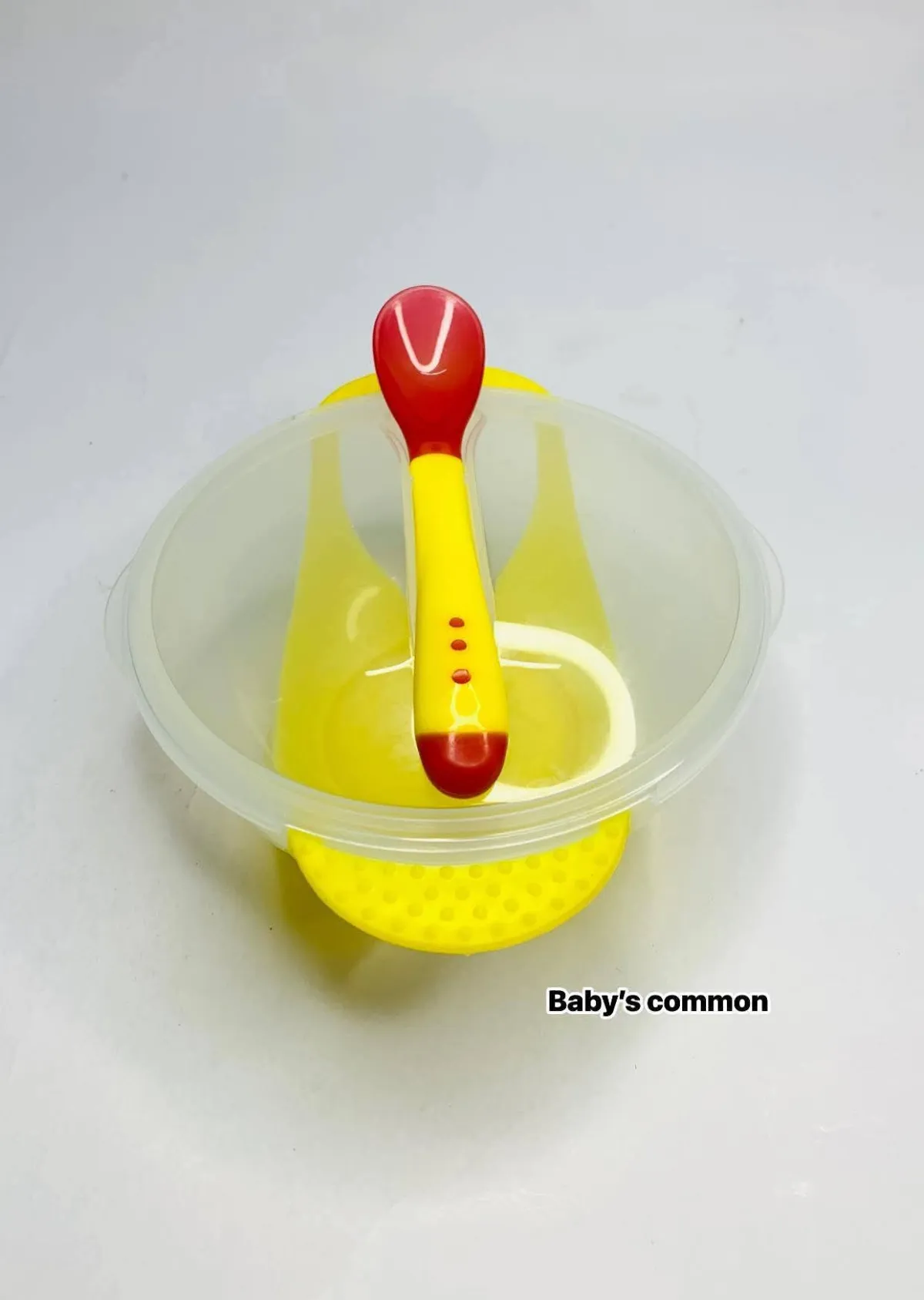 block box for baby with silicon spoon