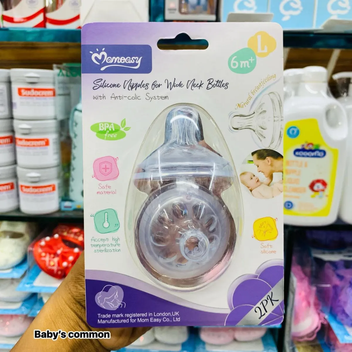 Momeasy Feeder Nipple L 6m+