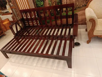 মেহগনি কাঠের প্রিমিয়াম সোফা কাম বেড ফোম ছাড়া (Sofa cum Bed)_img_4
