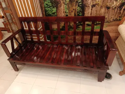 মেহগনি কাঠের প্রিমিয়াম সোফা কাম বেড ফোম ছাড়া (Sofa cum Bed)_img_5
