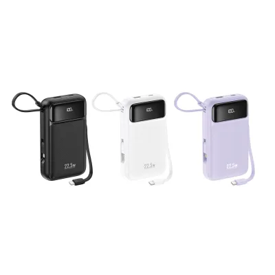 DX200 20000mAh Power Bank with 2 Built-in Cables (22.5W)_img_0