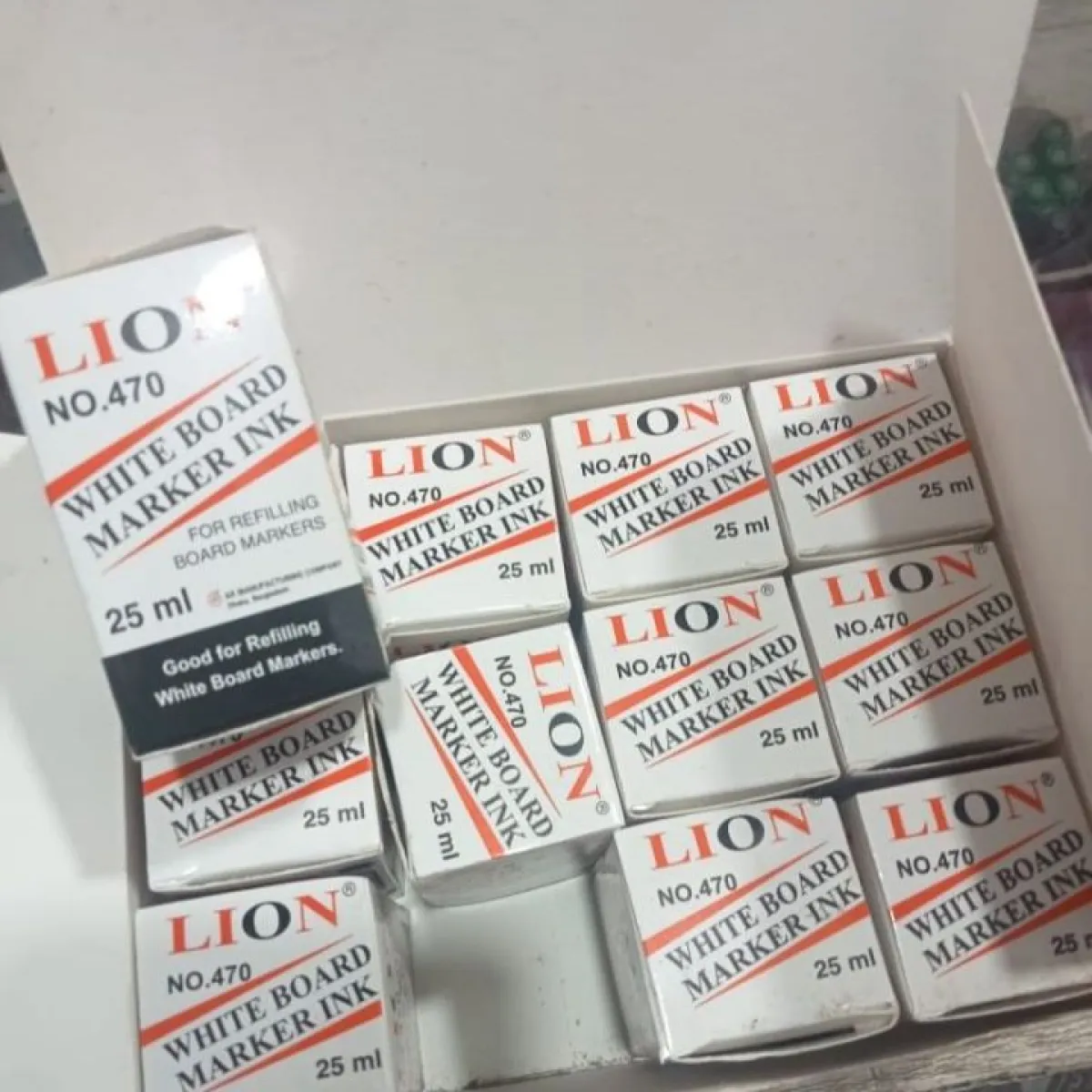 Lion White Board Marker Refill Ink (Black) - (25ml) Lion White Board Marker Refill Ink (Black) - (25ml)