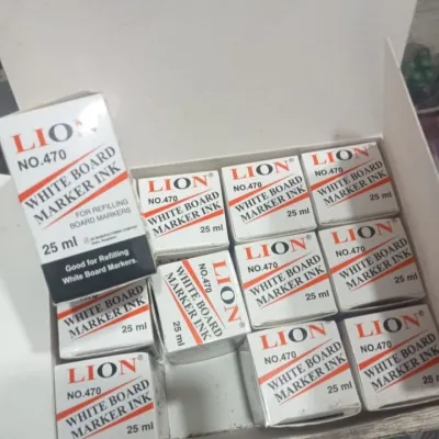 Lion White Board Marker Refill Ink (Black) - (25ml) Lion White Board Marker Refill Ink (Black) - (25ml)_img_0