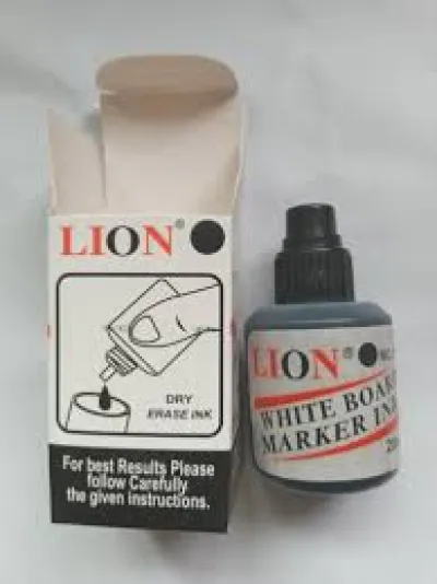 Lion White Board Marker Refill Ink (Black) - (25ml) Lion White Board Marker Refill Ink (Black) - (25ml)_img_1