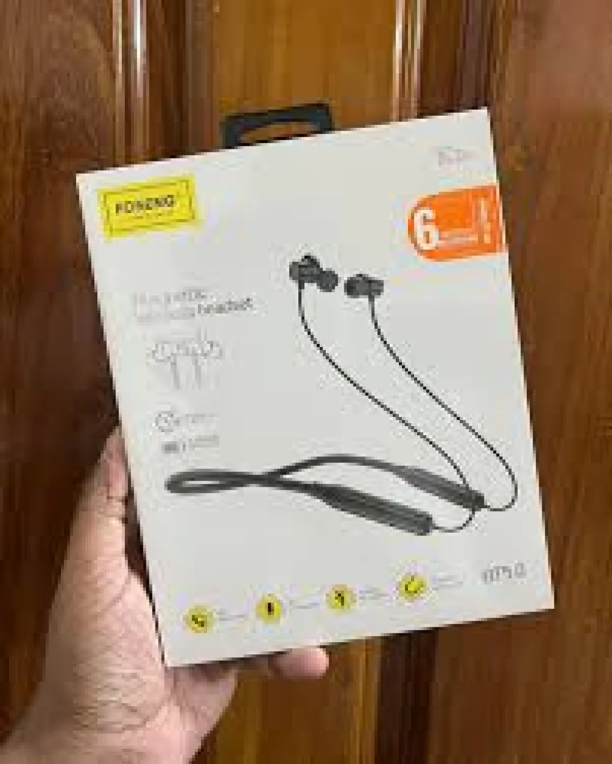 FONENG BL34 Neckband Bluetooth Earphone – 15H Talk Time, HD Call & Magnetic Control