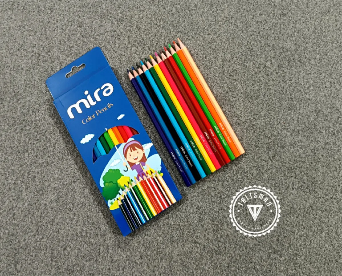 Petra Mira Long Color Pencil – 12 Pcs Set