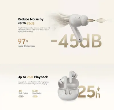 QCY Buds ANC HT15 45dB Adaptive ANC Wireless Earbuds_img_3
