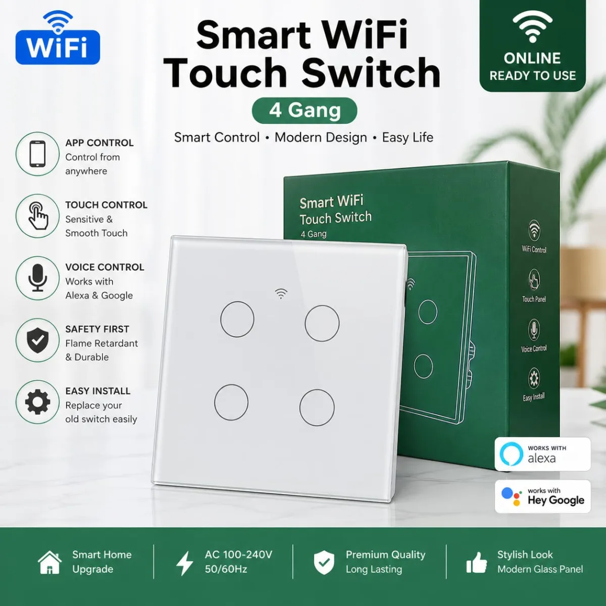 Smart Wi-Fi Touch Switch