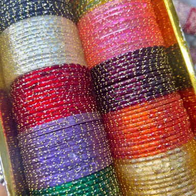 RainDrop Pakistani Glass Bangles Combo Box