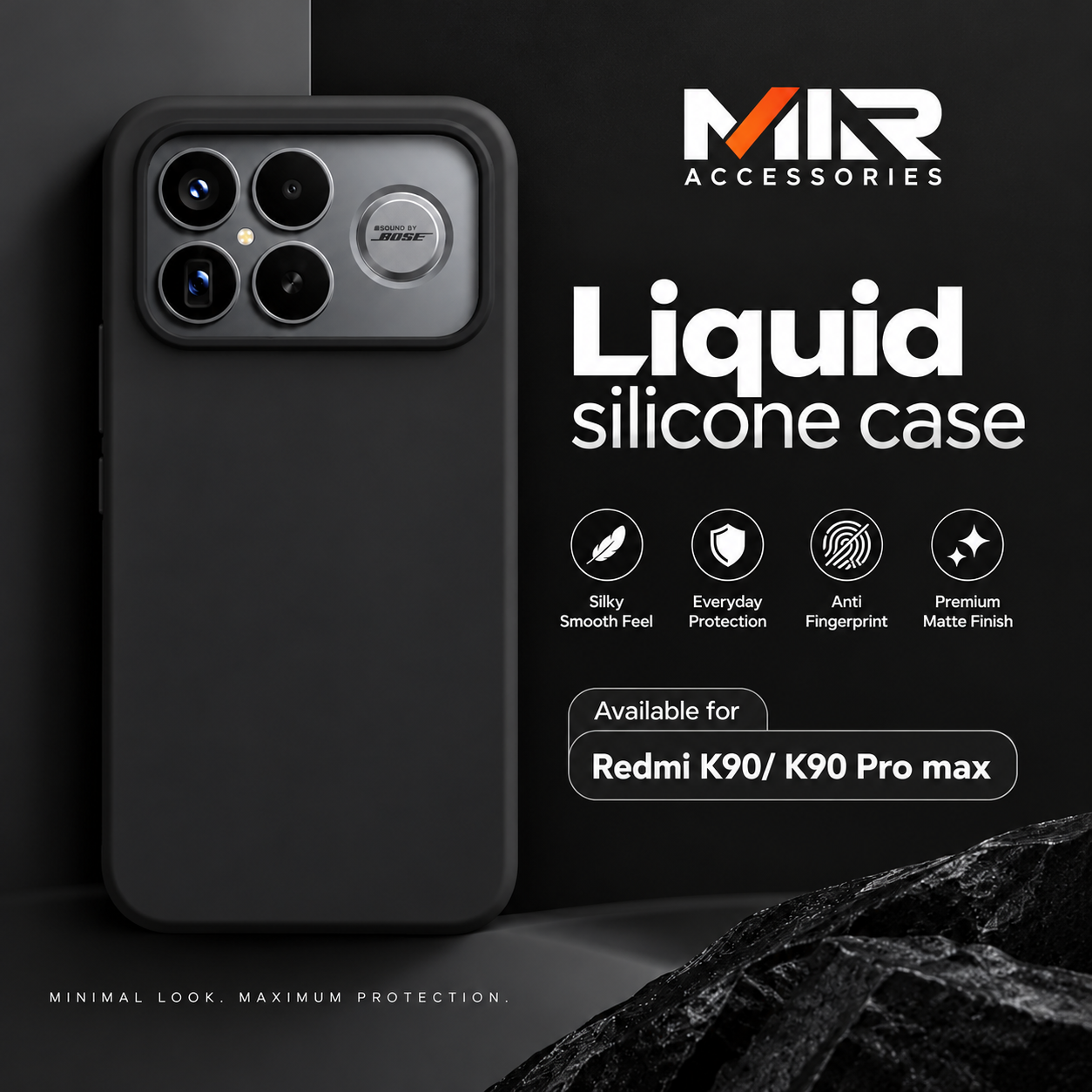 True Liquid Silicone Case For Xiaomi Redmi K90 / K90 Pro Max