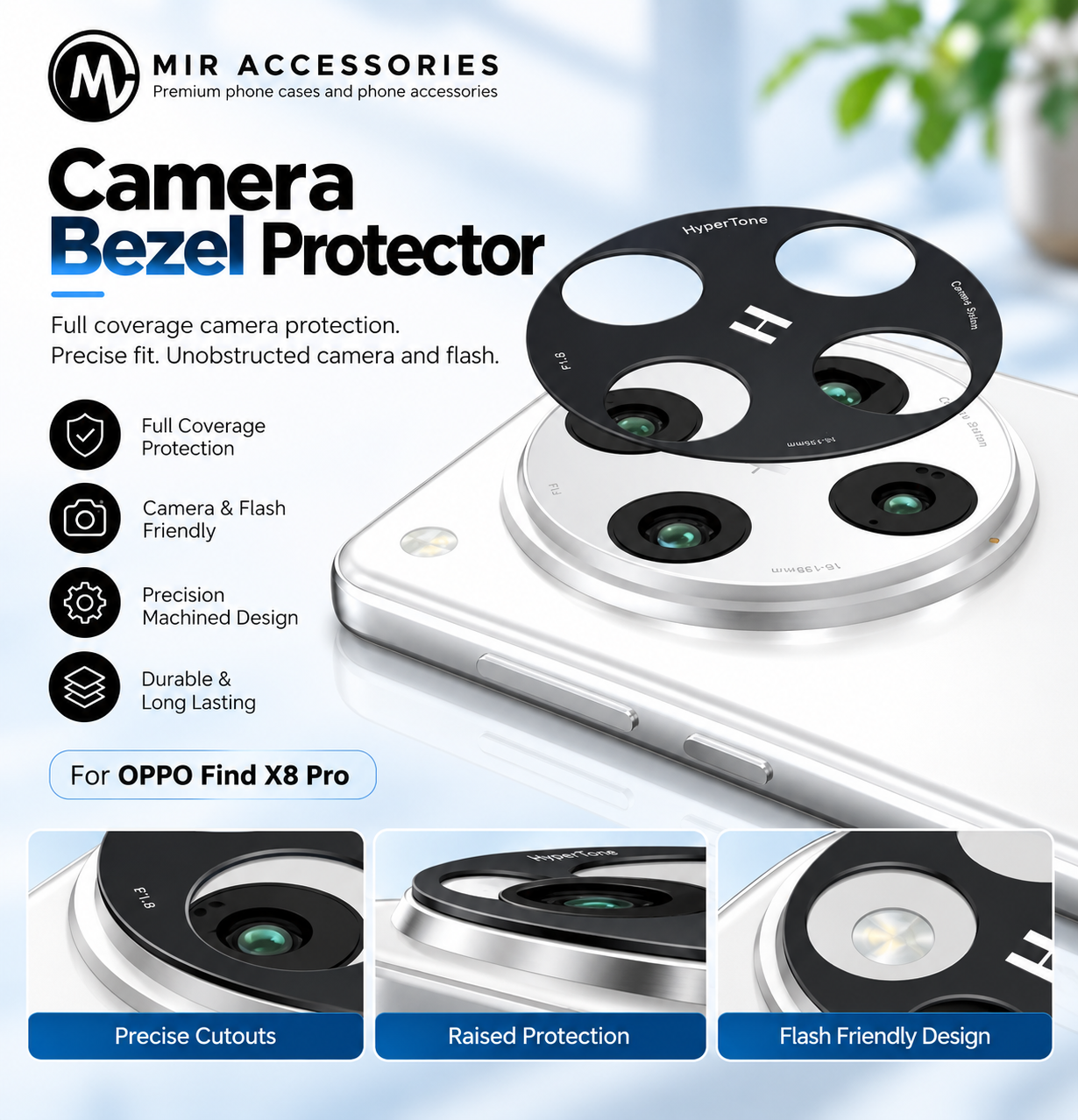 Premium Steel Camera Protector for Oppo Find Series