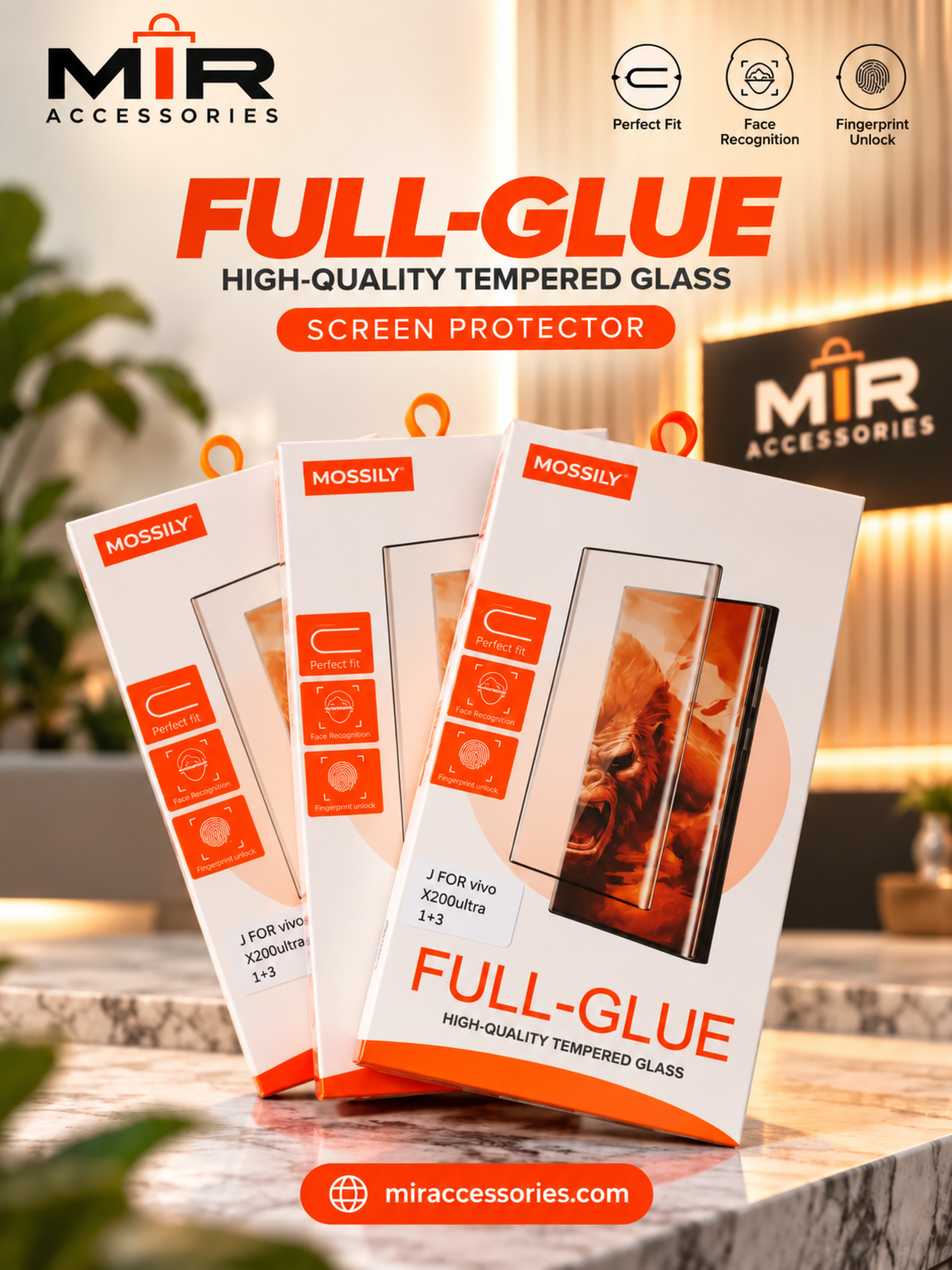 Full Glue Screen Protector For Vivo