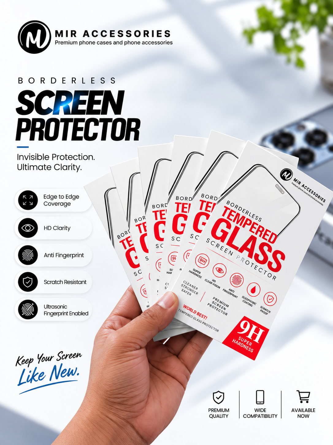 Borderless Screen Protector For Vivo And IQOO