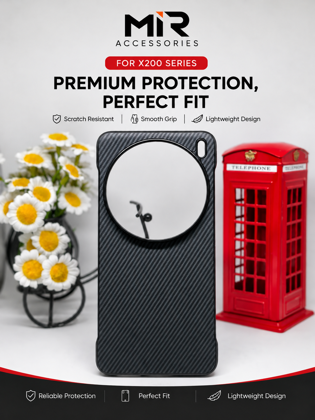 Premium 2 Cut Case For Vivo X Series