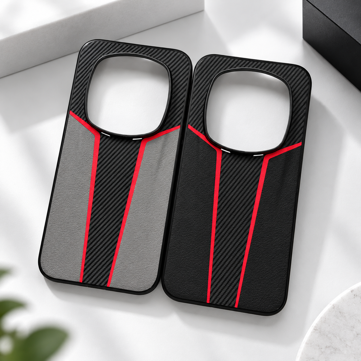 Trendy Leather Finish Case For Magic 5 and 4 Series