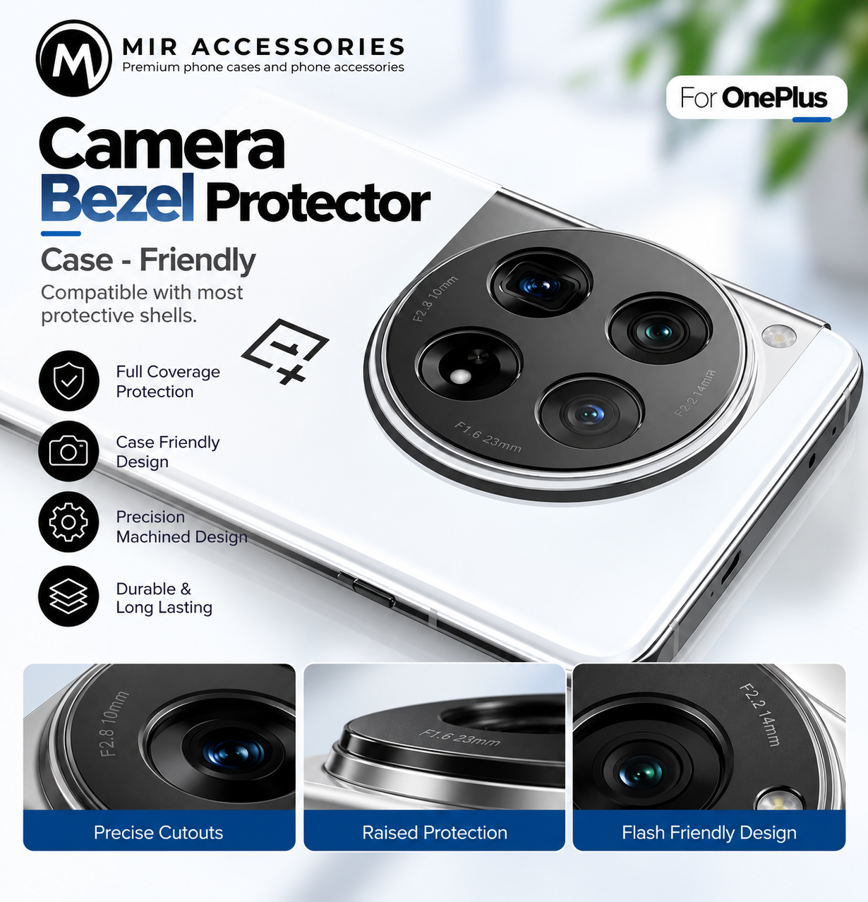 Premium Steel Camera Protector for One Plus