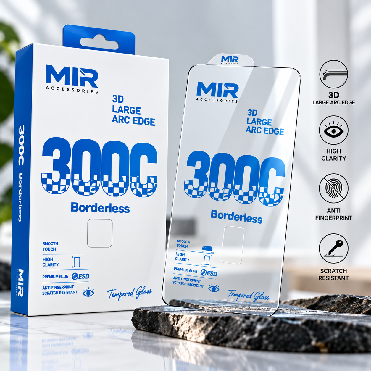 300 CC Borderless Screen Protector