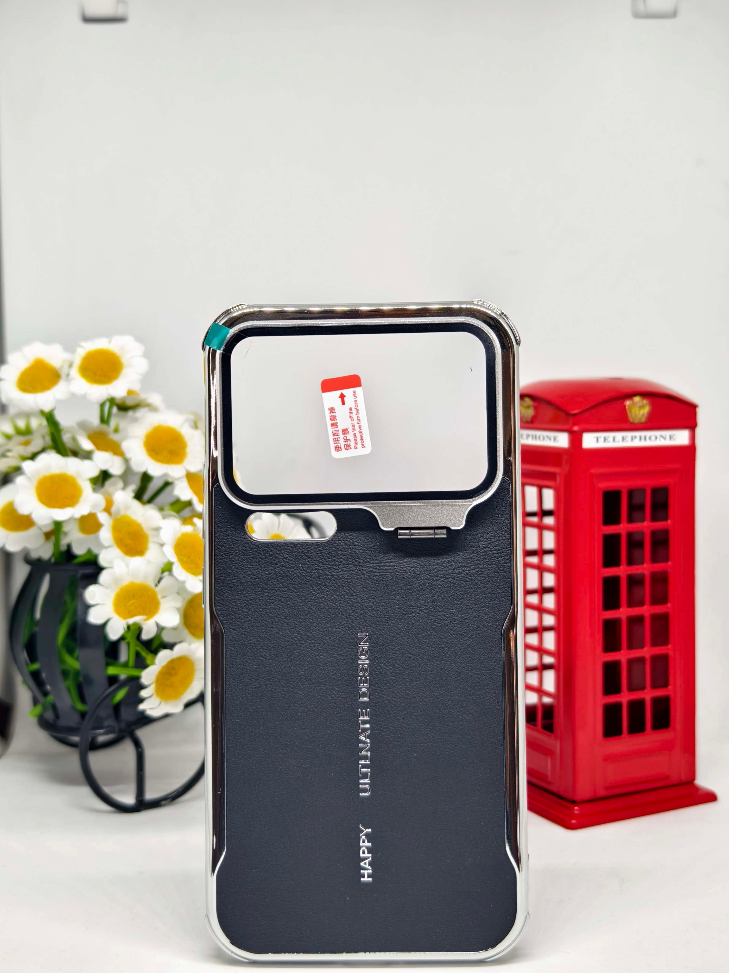 Premium Leather Texture Phone Case with Camera Lens Protector Glass – Shockproof Protective Cover FOR XIAOMI MI 17 PRO MAX