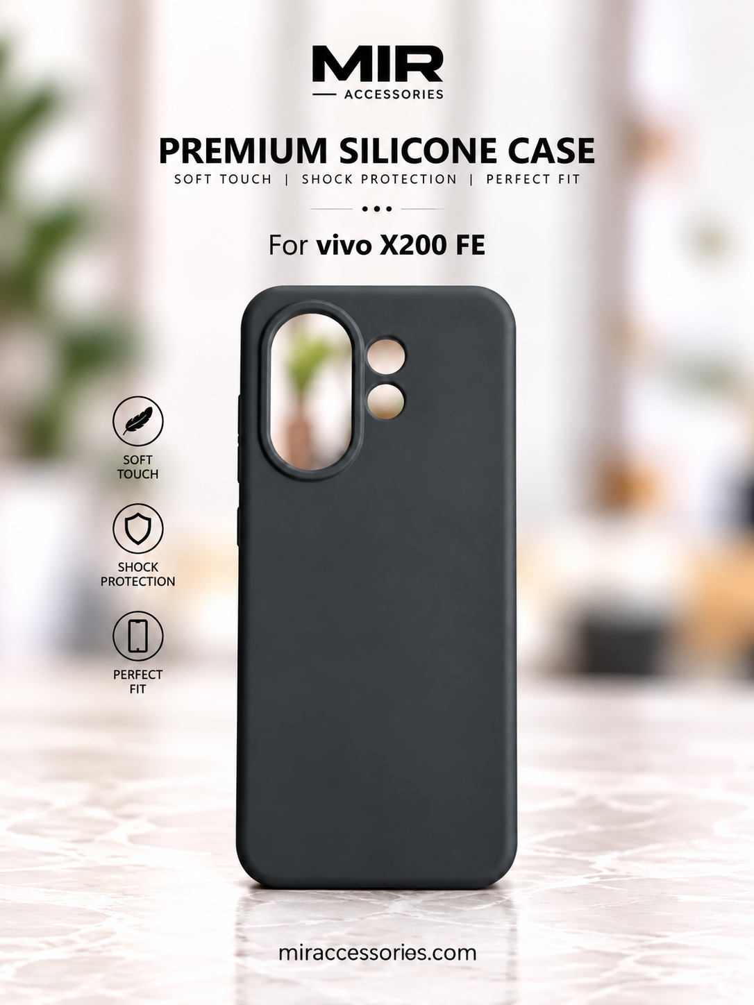 True Liquid Silicone Case For Vivo X200 FE