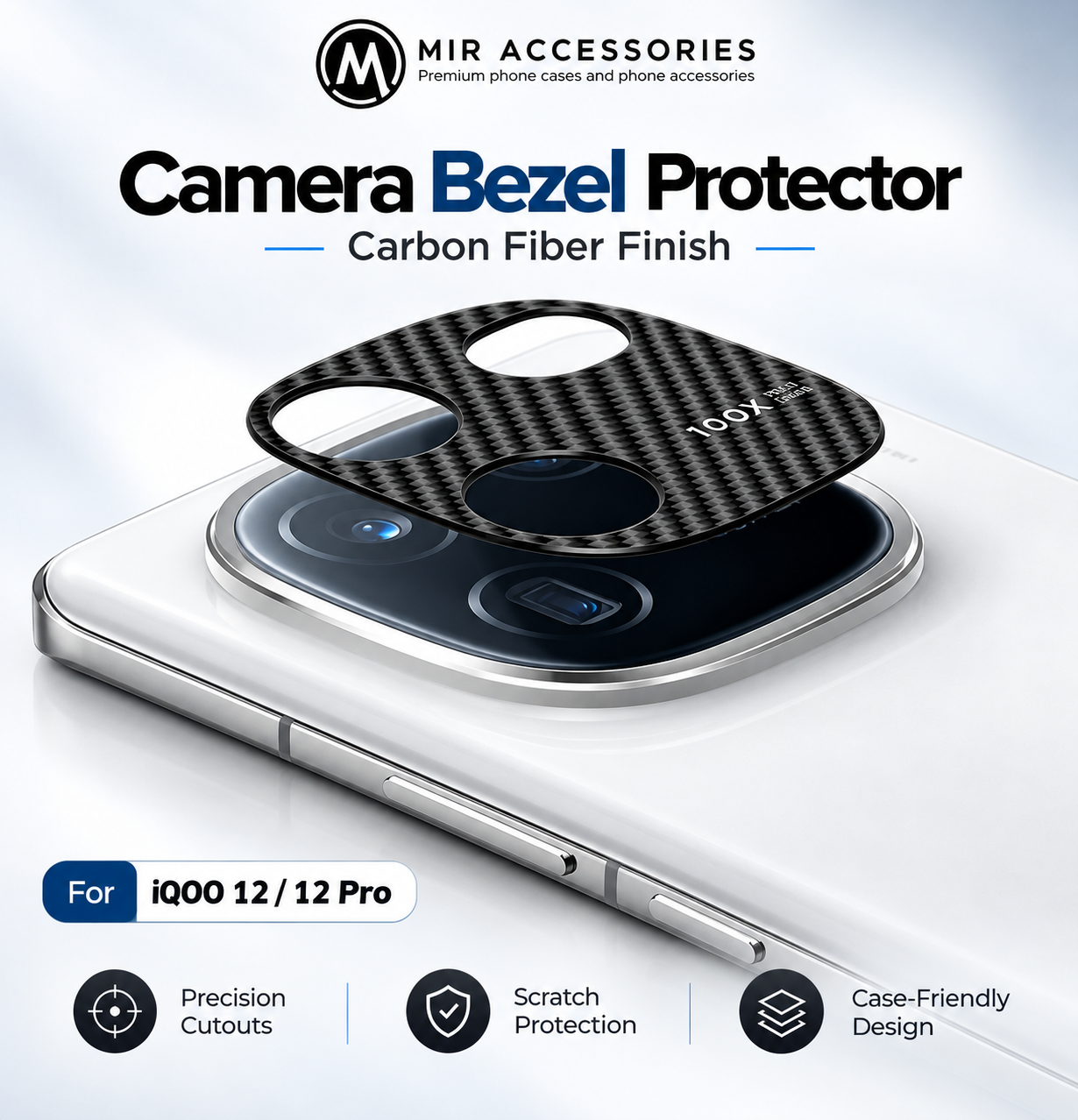 Premium Steel Camera Protector for IQOO