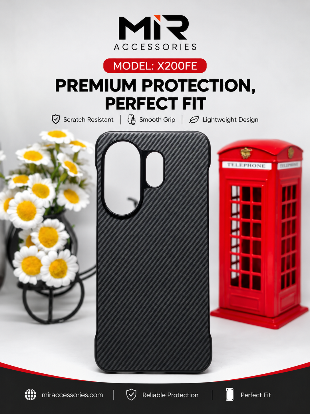 Premium 2Cut Case for Vivo X200fe / S30 Pro Mini