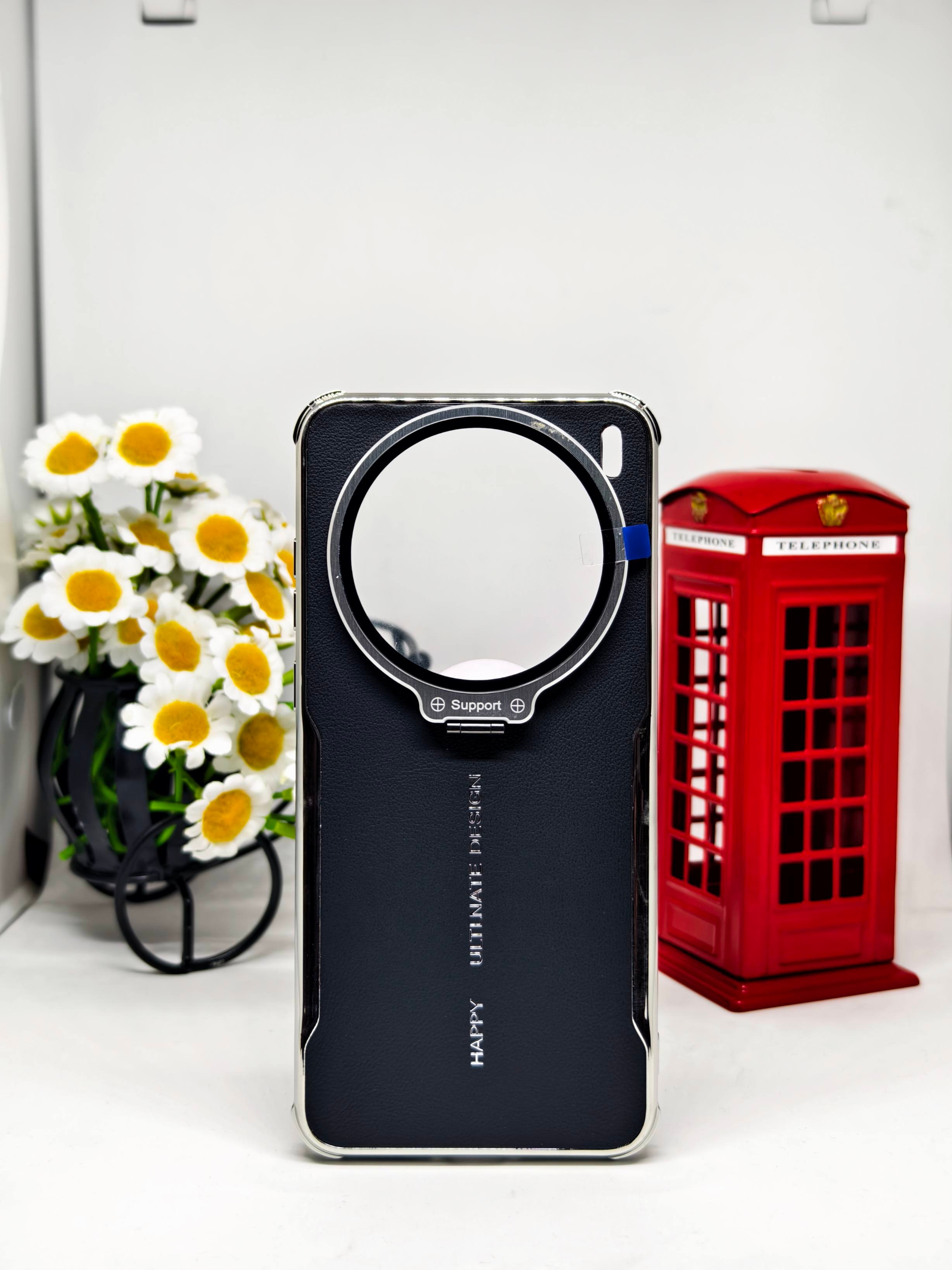 Premium Leather Texture Phone Case with Camera Lens Protector Glass – Shockproof Protective Cover FOR VIVO X200S/X200T
