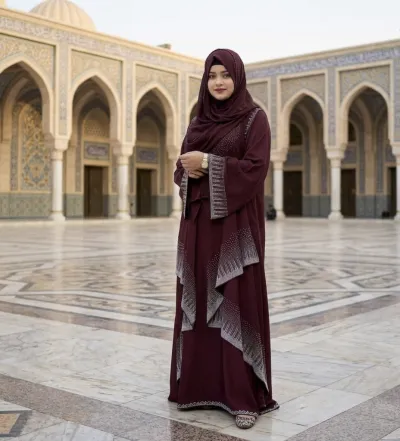 Premium Stone Borka with Hijabবোরকা সাথে থাকবে জিহাব।_img_1